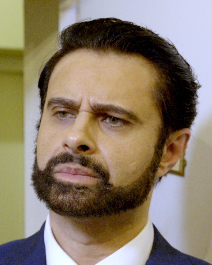Rez Kempton in the Welcome to Borovia cast as Envoy Ulan Aliyez