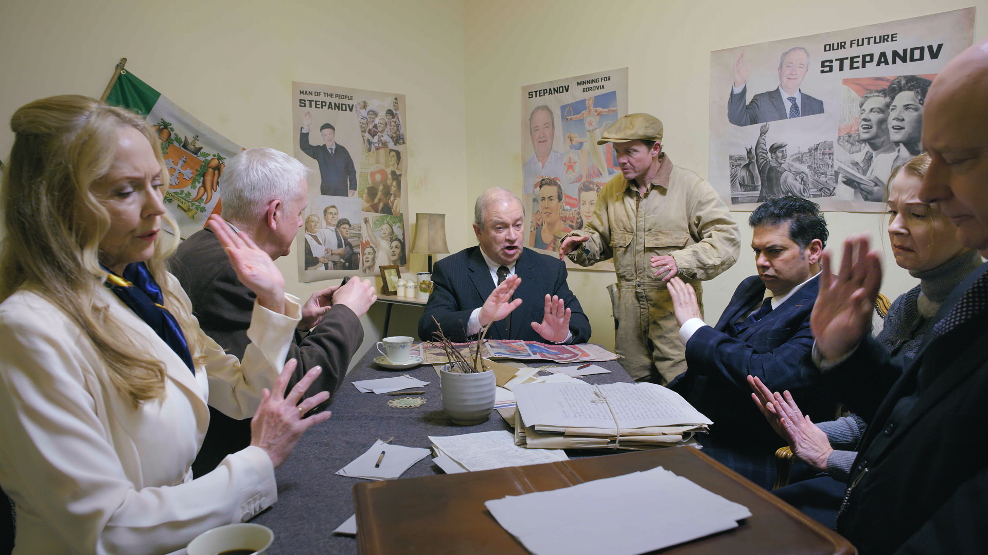 Cast around the table