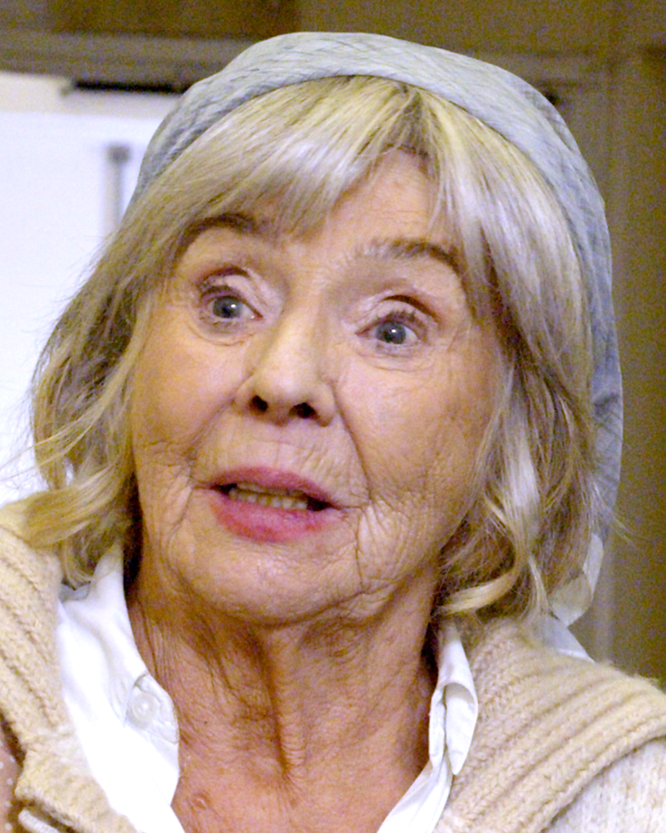 Sue Johnston in the Welcome to Borovia cast as Matrashka